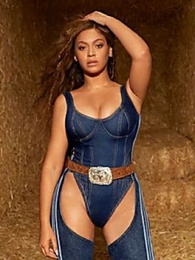 IVY PARK Dark Blue Denim CHAPS RODEO